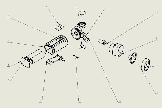 Design mechanical parts and assemblies in solidworks by Xinshuoze | Fiverr