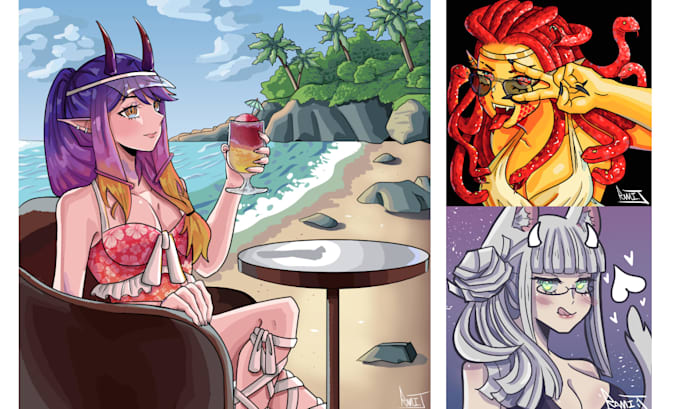 draw a custom anime drawing