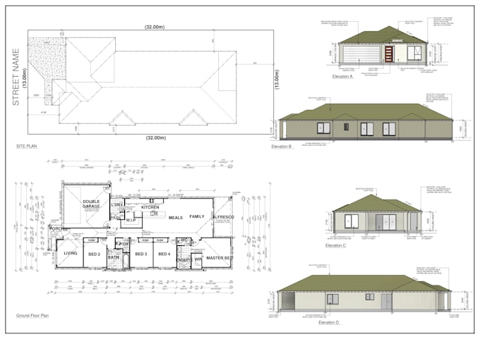 create professional floor plans using autocad and revit