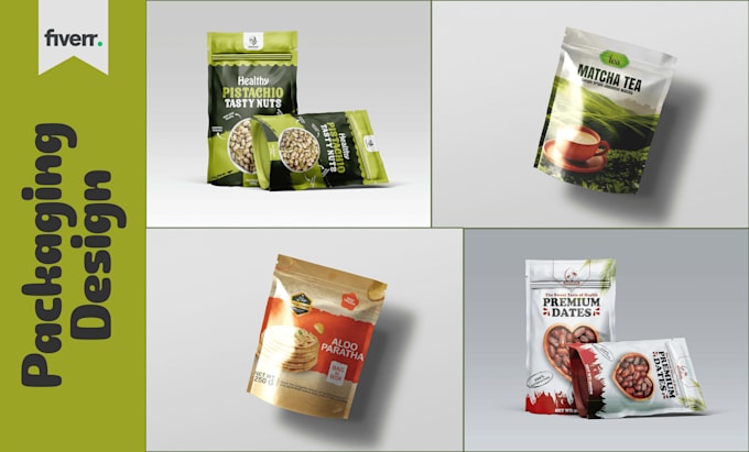 create premium food packaging, pouch, box or label design