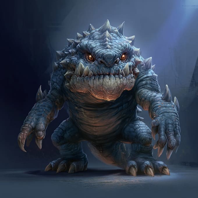 draw or monster concept for game, book or tabletop