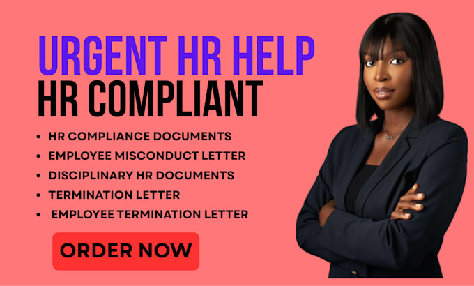 write termination letter, warning letter, and disciplinary HR documents