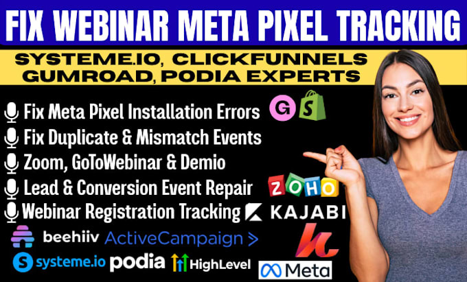 fix systeme io clickfunnel facebook meta pixel duplicate webinar mismatch events
