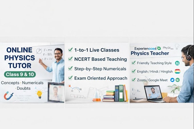 tutor physics for class 9 and 10 with concepts and numerical