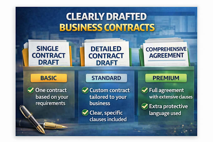 draft business contracts and agreements