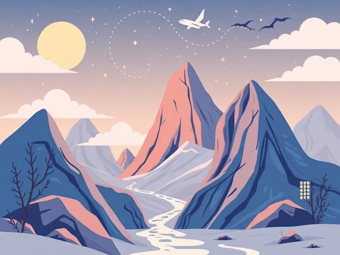 create modern flat vector illustrations for websites, apps