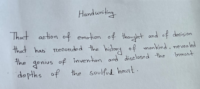 write anything with my beautiful handwriting