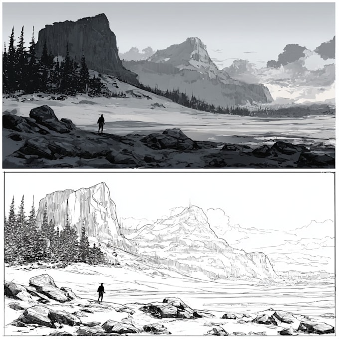 draw environment concept art