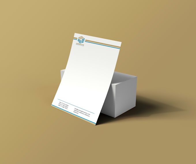 design a professional letterhead for your business
