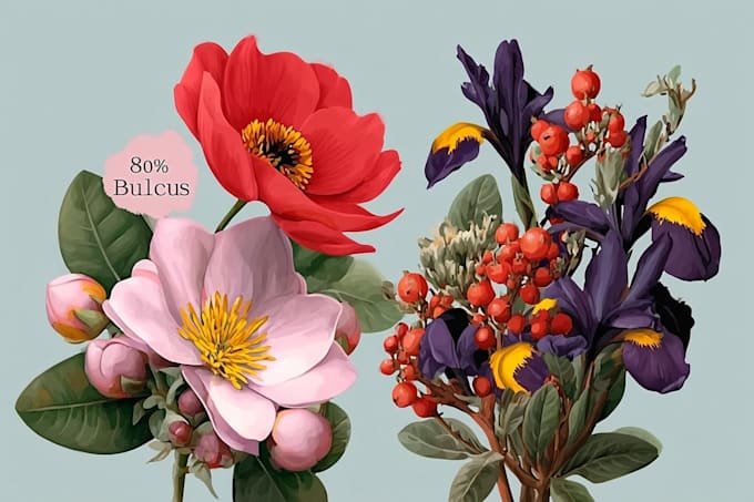 draw botanical illustration for packaging and label design