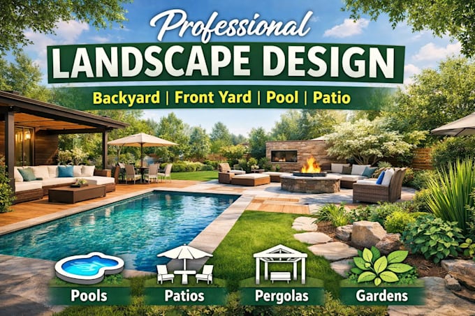 do professional landscape design backyard design  front yard design