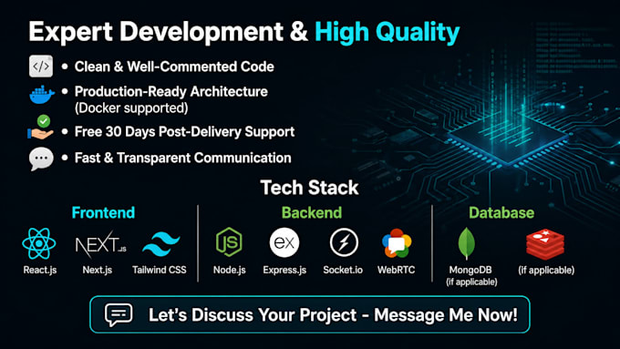 build a real time mern application with webrtc and socket