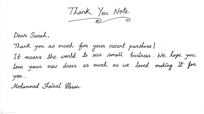 write anything in my beautiful cursive handwriting