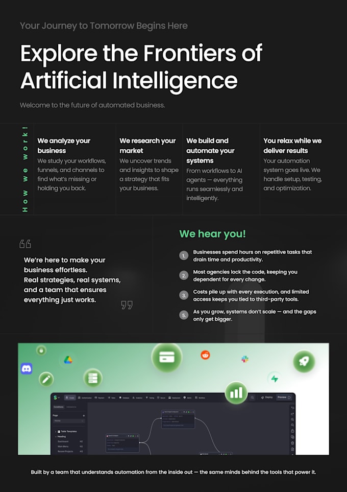 build a custom ai powered webapp with end to end automation