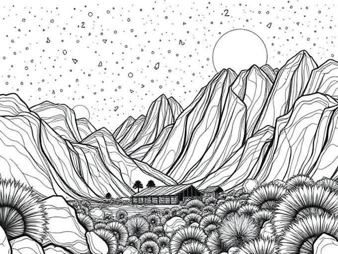 do lineart illustrations in high quality