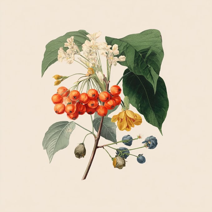 draw a botanical illustration