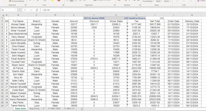 analyze, clean, excel data using formulas, lookup and pivot table