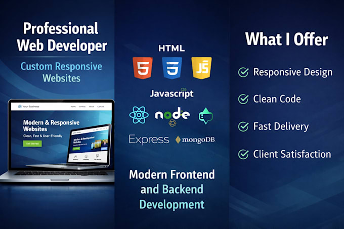 build a responsive website using HTML CSS javascript