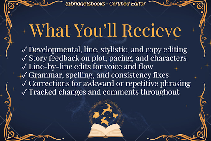 full service edit your fantasy or romantasy novel