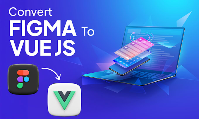 convert figma design to vue js or angular