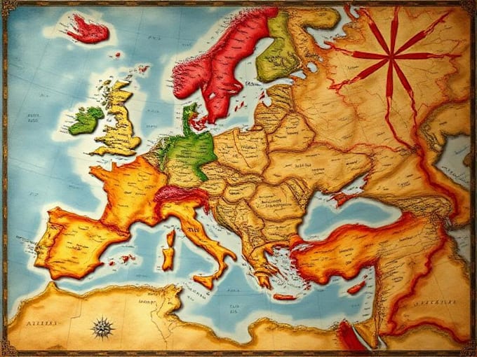 design any historical or alternate history map for you