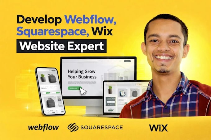 build, design redesign wix website, squarespace business ecommerce website