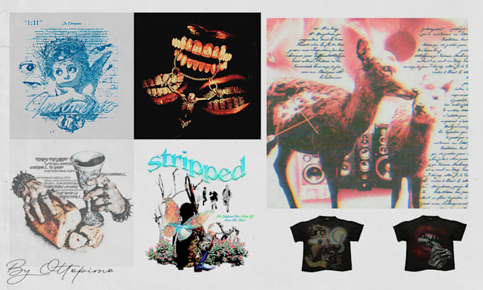 design your streetwear clothing brand in gothic, vintage