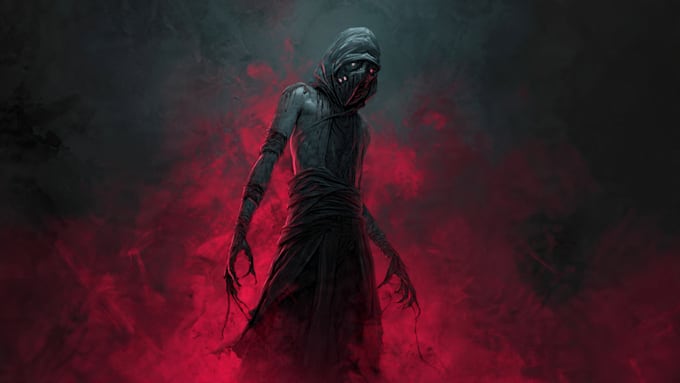 draw dark art illustration