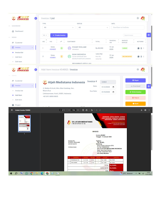 create custom web apps like cash register systems, invoices, and reports