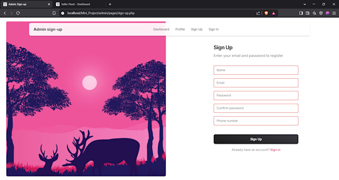 develop a professional laravel web application