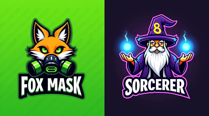 make a high quality fox mask logo design in 12 hours