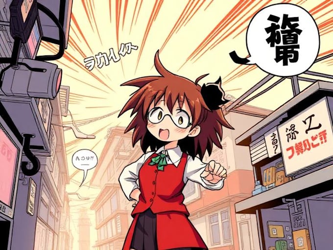 drawing comic with manga style