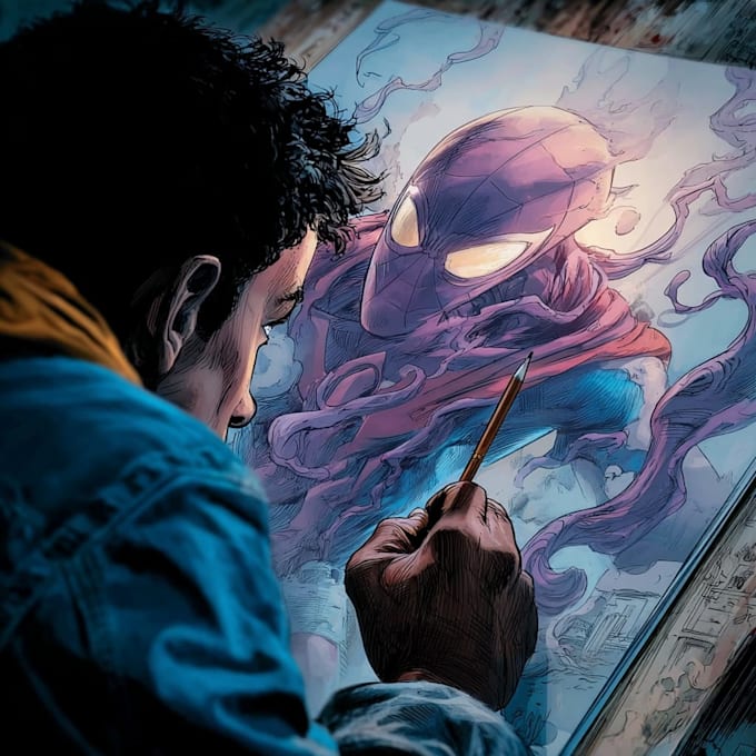 draw comic book illustration with comic book illustrator