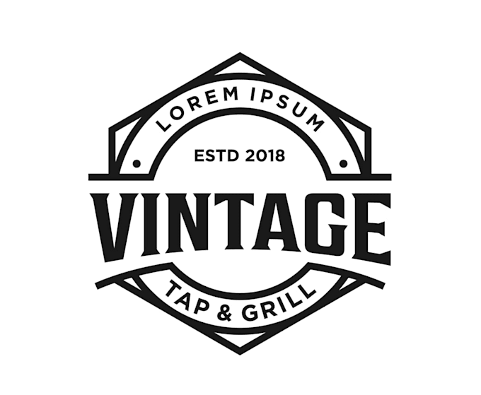 design a retro vintage logo
