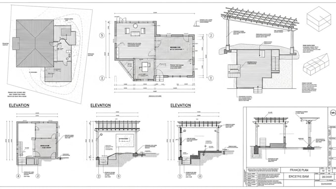 Design deck patio and pergola plans with permit ready drawings by ...