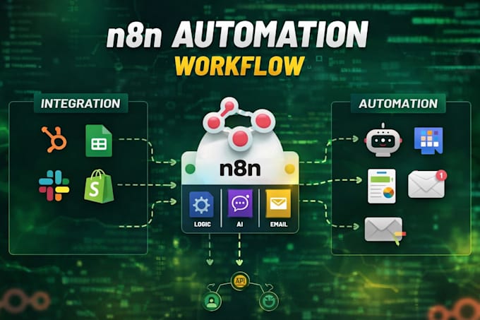 Build n8n automation, ai agents and custom workflow integrations by ...