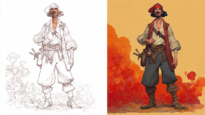 original character for books and character concept art