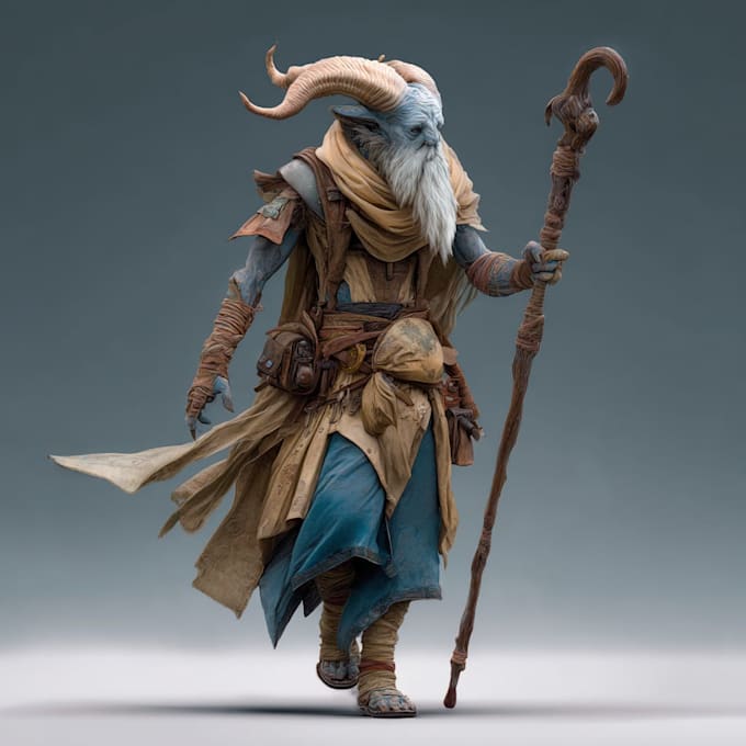 draw a fantasy character ilustration