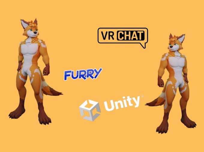 Do 3d vr chat character model avatar, vrchat nsfw, furry, vroid, oculus ...