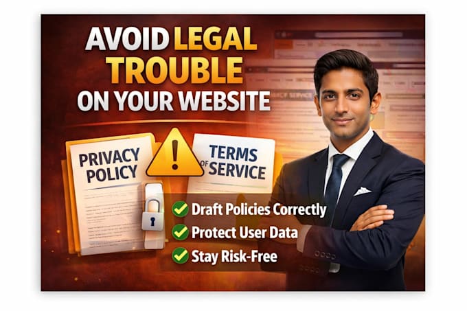draft a privacy policy and terms for your website