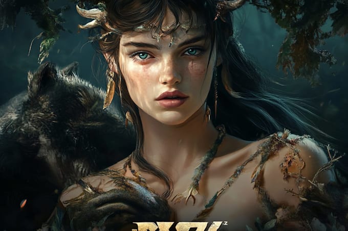 paint semi realistic fantasy art