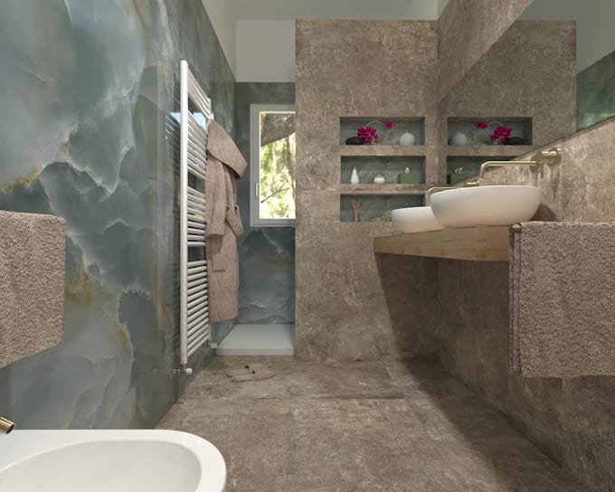 design your bathroom layout and interior concept