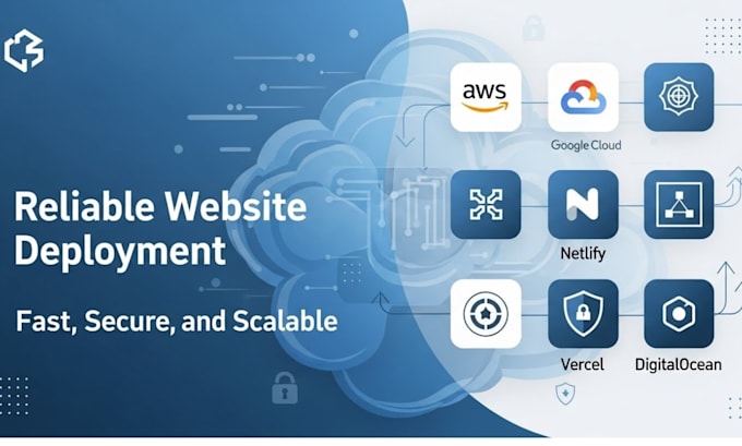website deployment, aws vercel netlify, google cloud digital ocean