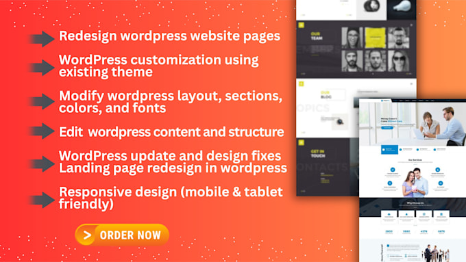 redesign wordpress website professionally