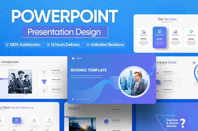 design investor pitch deck, powerpoint presentation and google slides