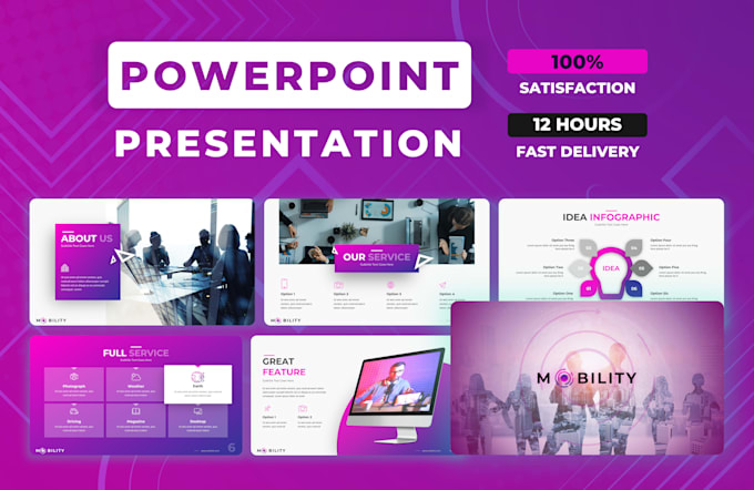 do powerpoint revamp, google slides, pitch deck design, canva presentation
