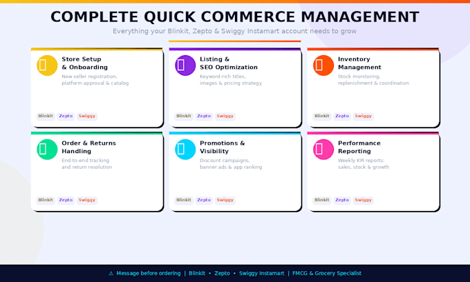 manage your blinkit, zepto and swiggy instamart store