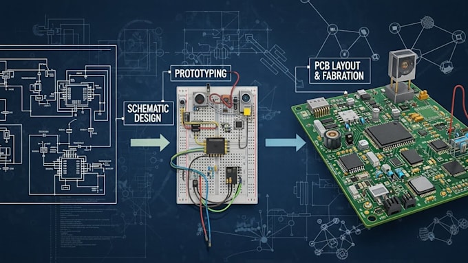 design and develop iot devices embedded systems from schematic to pcb