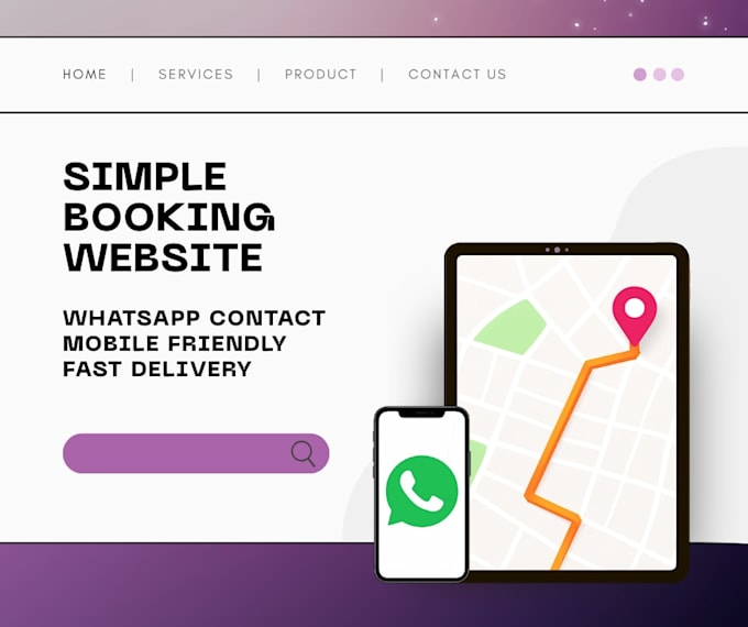 create a simple booking website with whatsapp integration