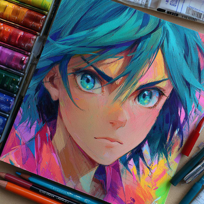 draw anime art and illustration